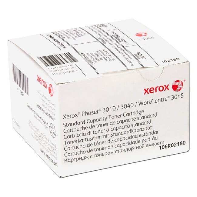 Toner Xerox 106R02180 Negro 1,000 páginas