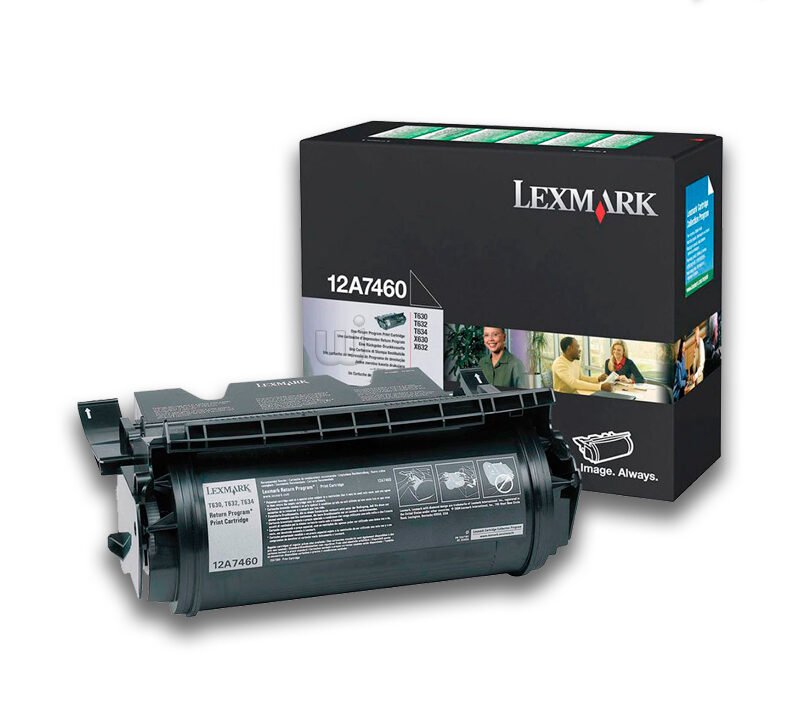 Tóner Lexmark 12A7460 Negro 5,000pag