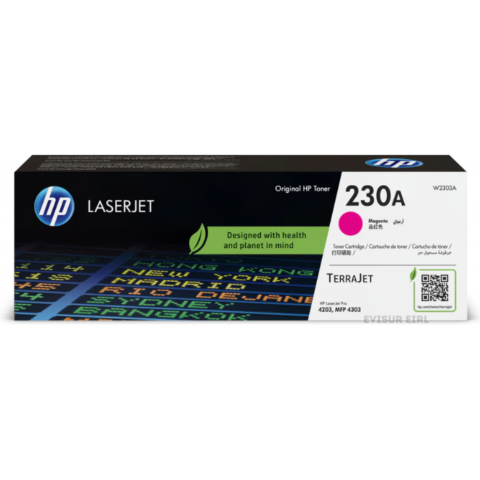 TONER HP 230A W2303A MAGENTA L.J.4303FDW 1800 PAGINAS