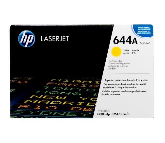 Tóner Hp 644A (Q6462A) Yellow 12,000 Pag Color LaserJet 4730