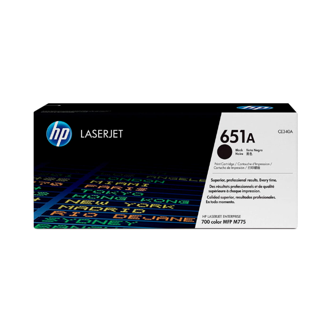 Toner Hp 651A (CE340A) Negro 13,500 Pag LaserJet Pro M775dn