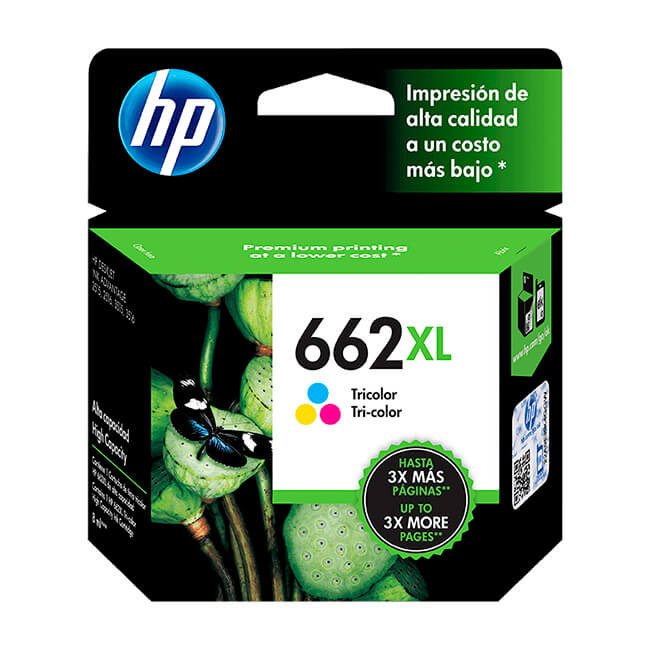 TINTA HP 662XL CZ106AL TRICOLOR 330 PAG. ORIGINAL