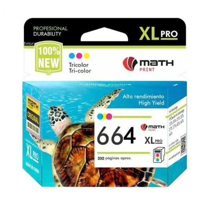 TINTA COMPATIBLE HP 664XL TRICOLOR F6V30AL 330 PAG.