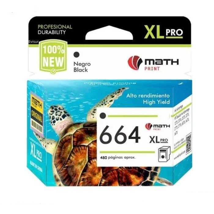 TINTA COMPATIBLE HP 664XL NEGRO F6V31AL Ink Advantage 1115, 2135