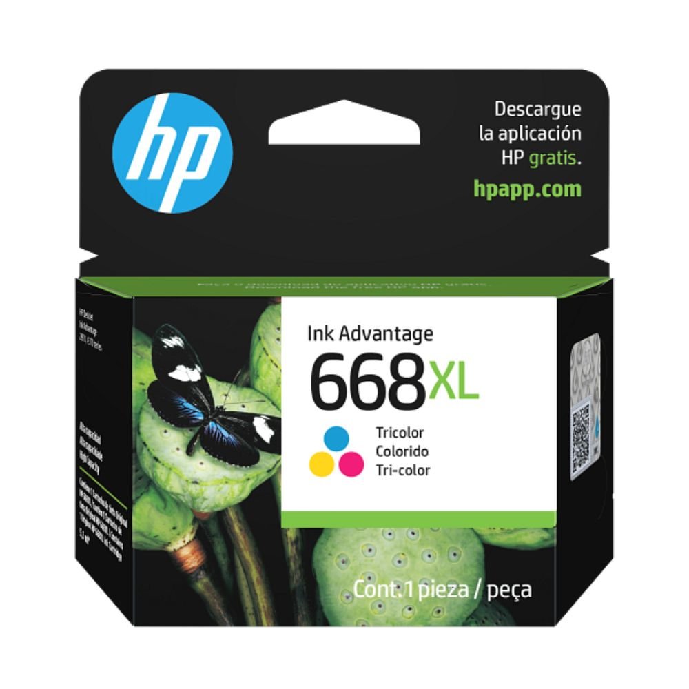 TINTA HP 668XL 7FP38VL TRICOLOR (DJ 2975 / 4375)