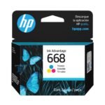 Cartucho de Tinta HP 668 Tricolor 7FP36VL DJ 2975, 4375