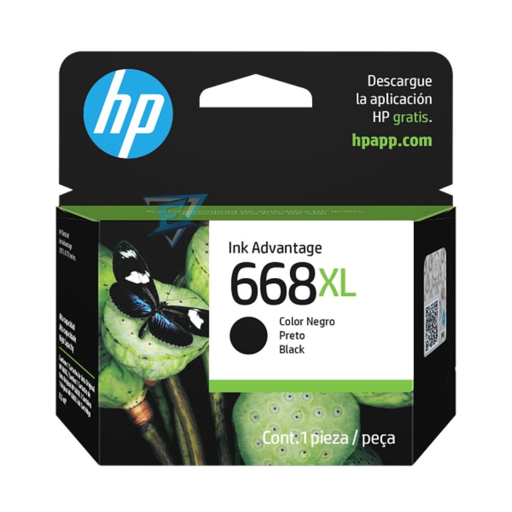Tinta HP 668XL Negro (7FP39VL) (DJ 2975 / 4375)