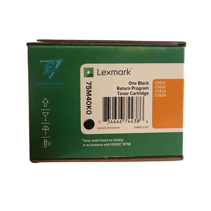 Toner Lexmark 75M40K0 Negro CS531, CS632, CX532, CX635