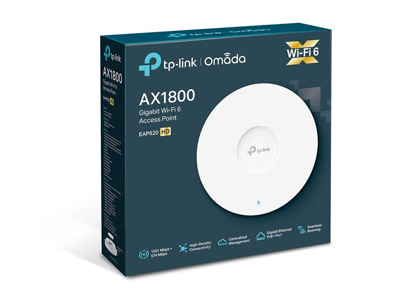 ACCESS POINT TP-LINK OMADA EAP620 HD AX1800 CEILING MOUNT WIFI-6