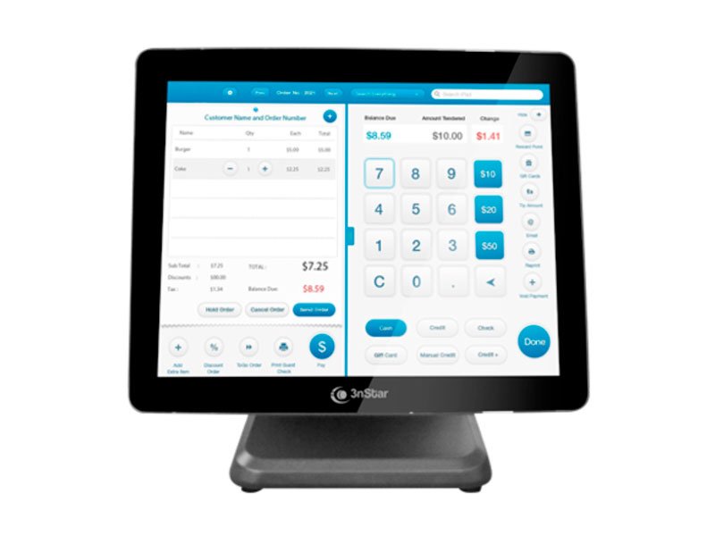 AIO 3NSTAR POS PTE0120 J6412/ 8GB/ SSD240GB/ W11/ Touch