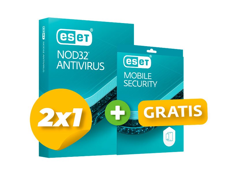 ANTIVIRUS ESET NOD 32 BTS 2 X 1PC