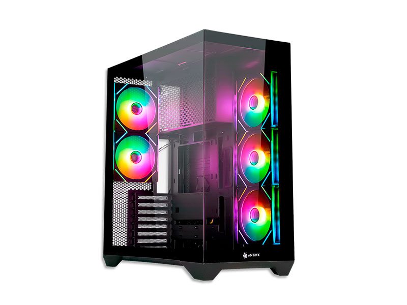 CASE ANTRYX FX 970 PRO 2 VIDRIO TEMPLADO ARGB FAN  USB TIPO-C AC-FX970KP S/FUENTE