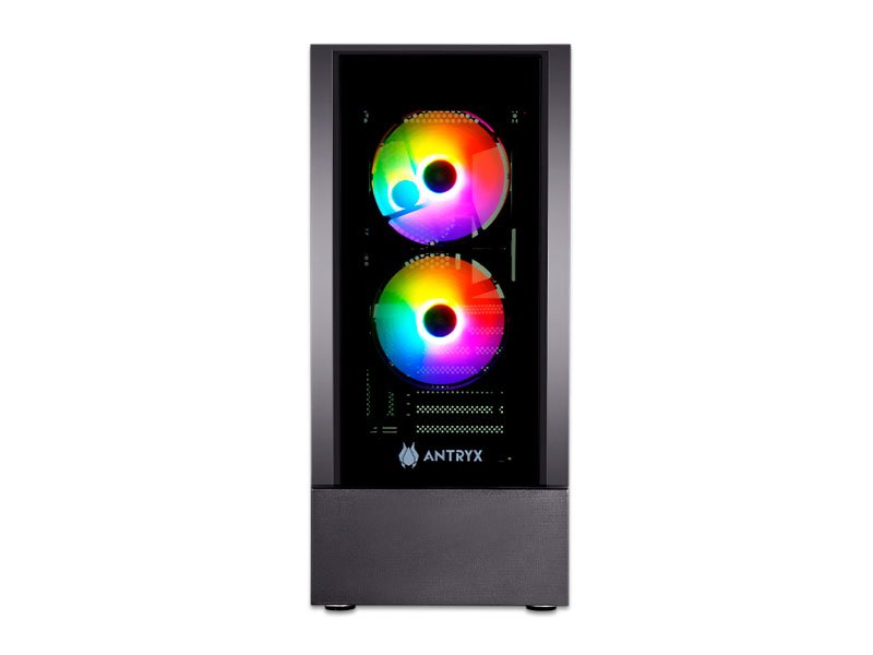 CASE ANTRYX RX-240 B500W FRGB FAN X3 VIDRIO TEMPLADO AC-RX240KFR-500CP S/FUENTE