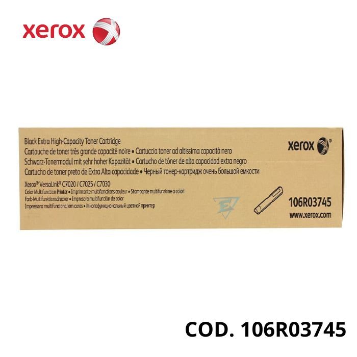 TONER XEROX 106R03745 NEGRO PARA VERSALINK C7020/C7025/C7030