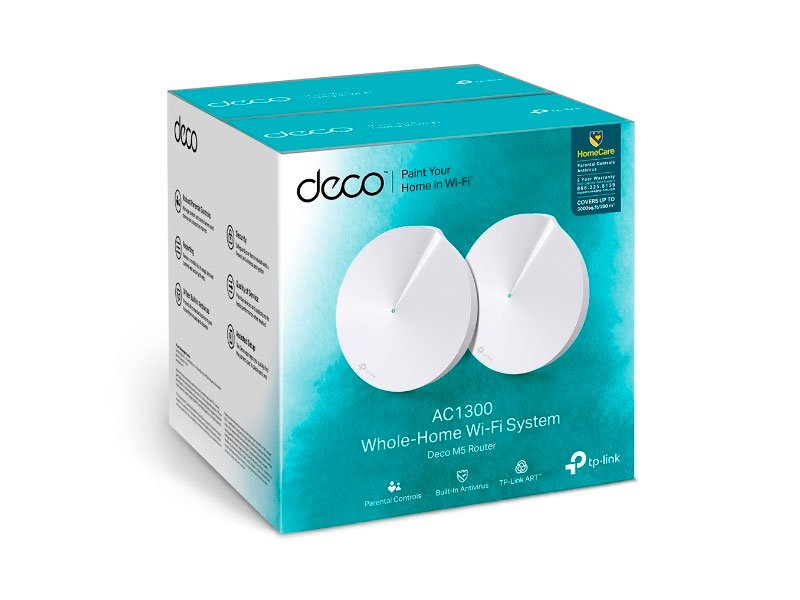 DECO TP-LINK WIFI SYSTEM M5-2  AC1300 -2 PACK
