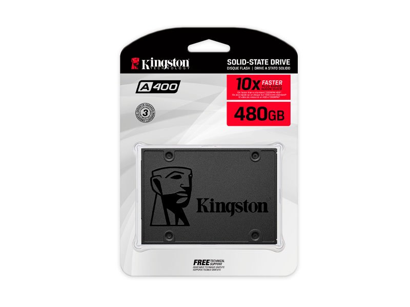 SSD KINGSTON 480GB A400 2.5 SATA 3 (UNIDAD EN ESTADO SOLIDO )