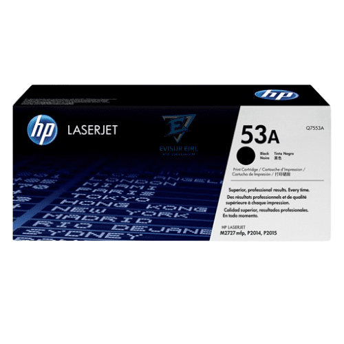 TONER HP 53A Q7553A NEGRO ORIGINAL
