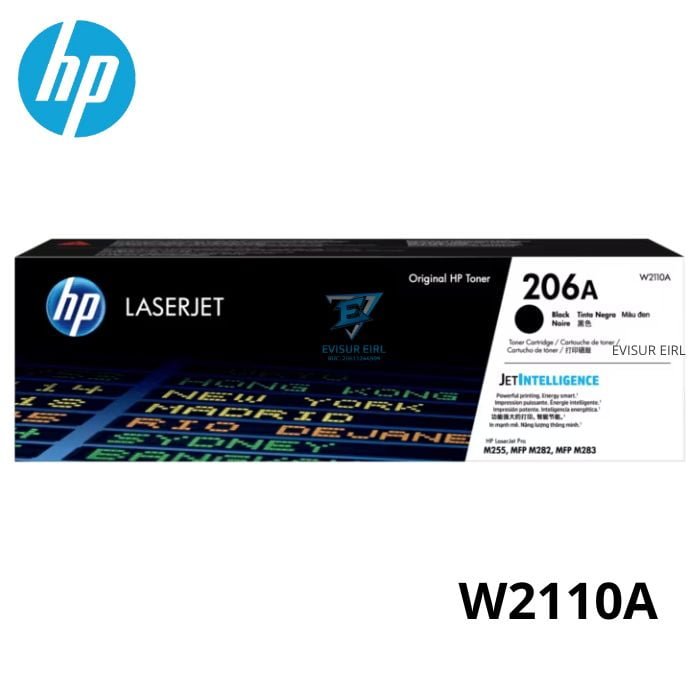 TONER HP 206A W2110A NEGRO 1,350 PAGINAS ORIGINAL