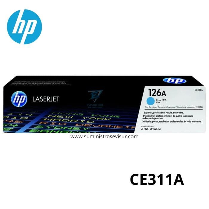 TONER HP 126A CE311A CYAN CP1025 1,000 PAG. ORIGINAL