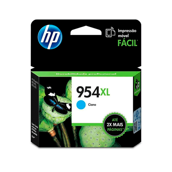 Tinta cyan Hp 954XL L0S62AL 2,000 Paginas.