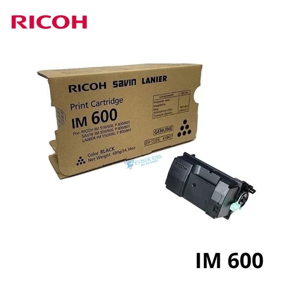 TONER RICOH IM600 NEGRO 25,000 PAGINAS