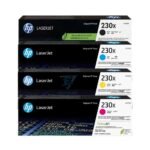 KIT TONER HP 230X COLORES PACK COMPLETO 4203DN / MFP 4303DW