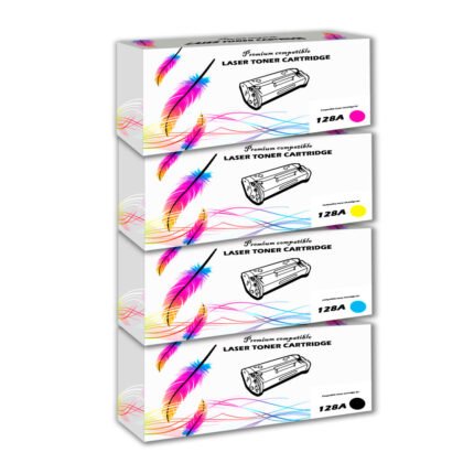 Kit de Toner Compatible 128A CMYK PRO CP3525, CM3530