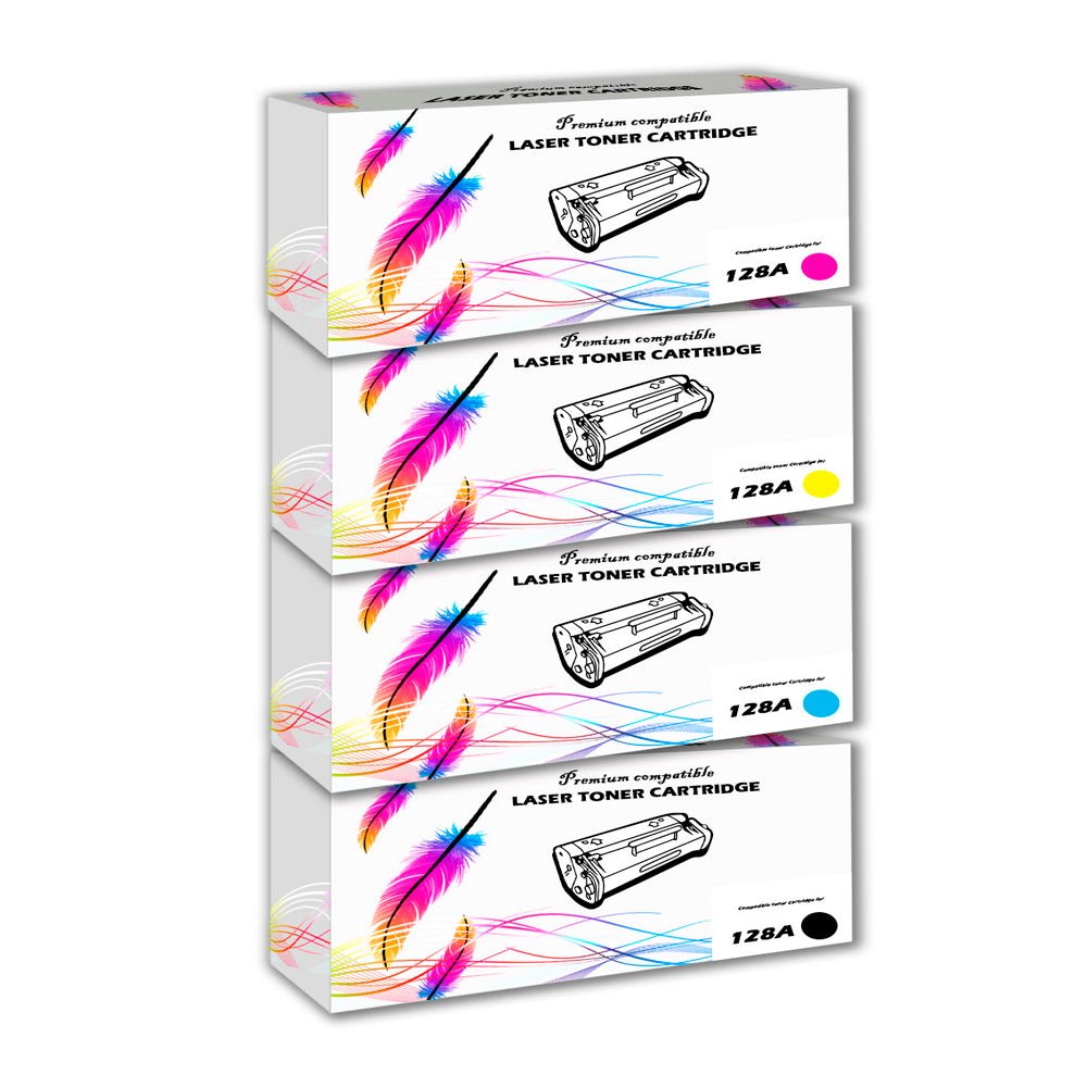 Kit de Toner Compatible 128A CMYK PRO CP3525, CM3530