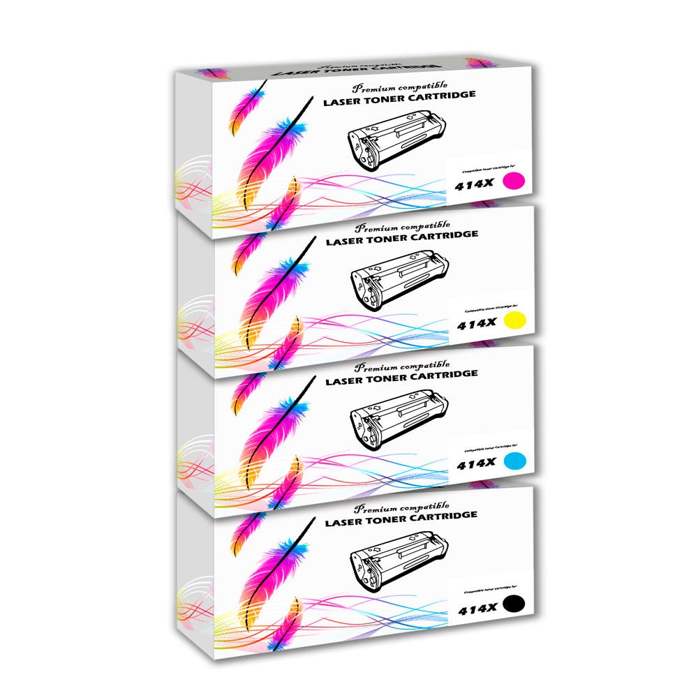 Kit de toner HP Compatible 414X CYMK M454dw, M479dw Con CHIP