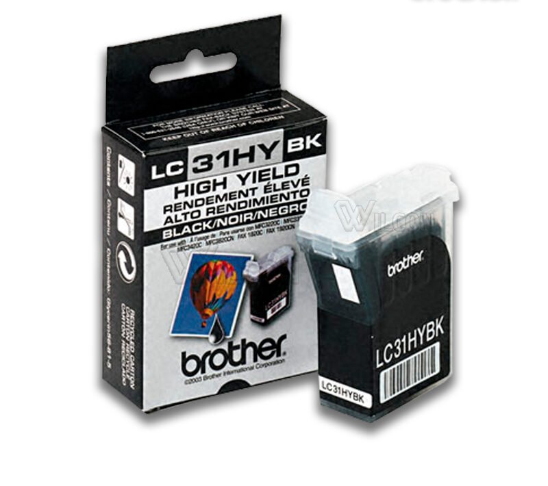 Tinta Brother LC-31Bk Negro 900 paginas