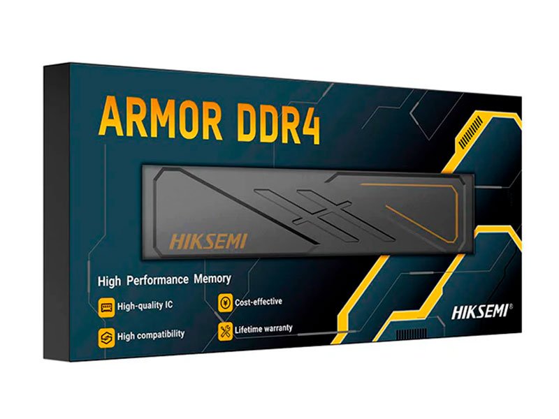 MEMORIA HIKSEMI 16GB ARMOR DDR4 3200MHZ BLACK HSC46U32D2_16G