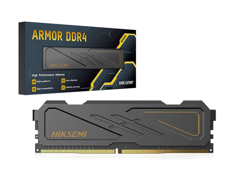 MEMORIA HIKSEMI 8GB ARMOR DDR4 3200MHZ BLACK HSC408U32D2