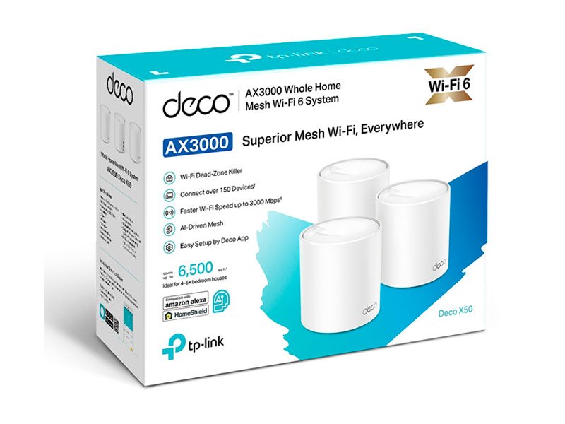 MESH TP-LINK AX3000 DECO X50-3 WIFI 6 KIT X 3