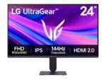 MONITOR LG GAMING 24G411A-B FHD/ IPS/ 144HZ/ 1MS/ HDMI/ DP/ 24 pulgadas