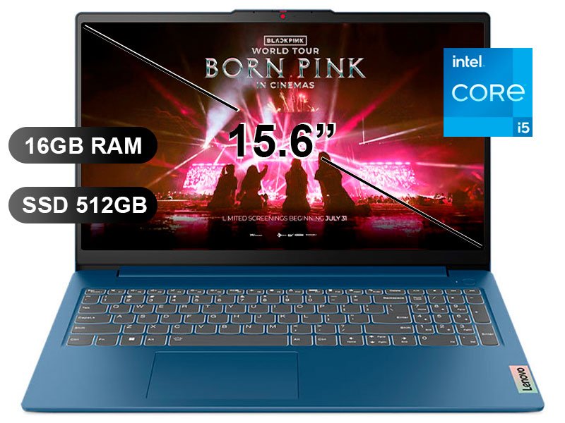 LAPTOP LENOVO IDEAPAD SLIM 3 15IAH8/ I5-12450H/ 16GB/ 512SSD/ 15.6 FHD/ FREEDOS/ 83ER001DLM