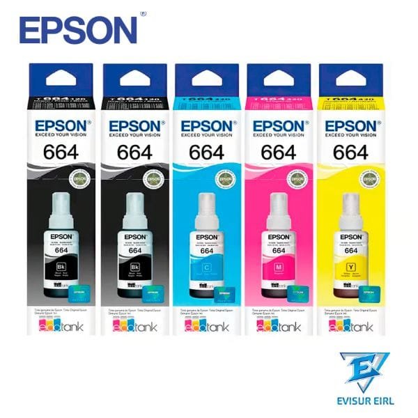 TINTA EPSON 664 PACK DE 4 COLORES ORIGINAL