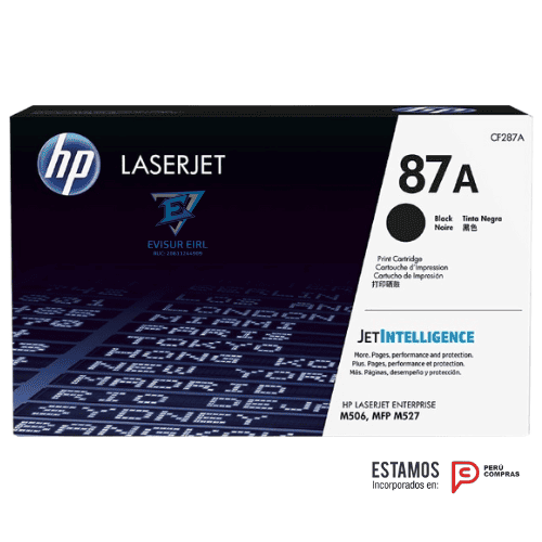 TONER HP 87A (CF287A) L.J.E. M506 NEGRO 9K PAG