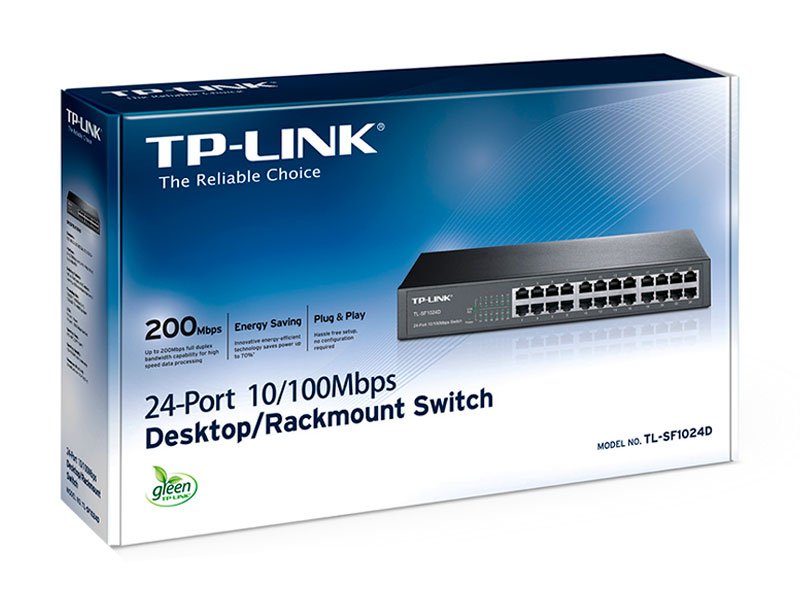 SWITCH TP-LINK 24PORT 10/100 TL-SF1024D METÁLICO