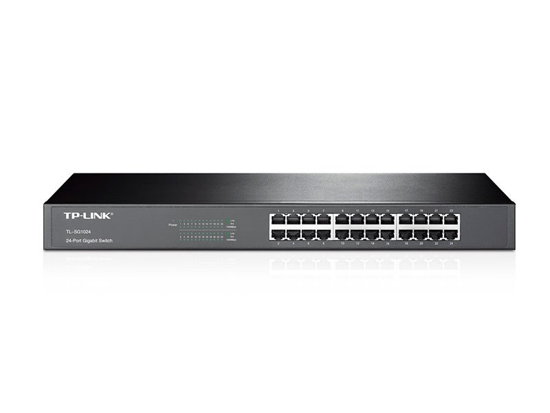 SWITCH TP-LINK 24PORT GIGABIT 10/100/1000  TL-SG1024 METALICO