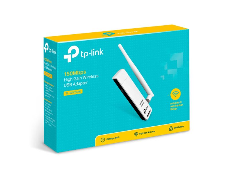 TARJETA DE RED TP-LINK 150MB WN722N ADAPTER USB INALAMBRICO