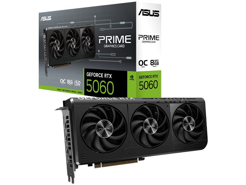 TARJETA DE VIDEO ASUS PRIME RTX5060 8GB OC  GDDR7 (PRIME-RTX5060-O8G)