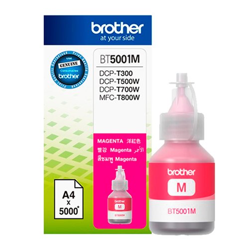 TINTA BROTHER BT5001M MAGENTA DCP-T300W/500W/700