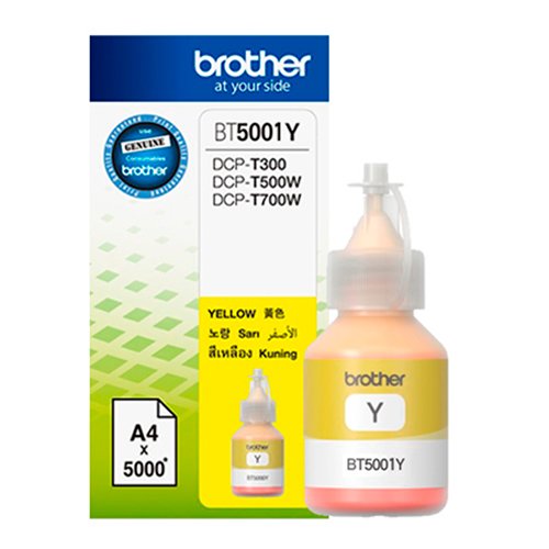 TINTA BROTHER BT5001Y YELLOW DCP-T300W/500W/700W