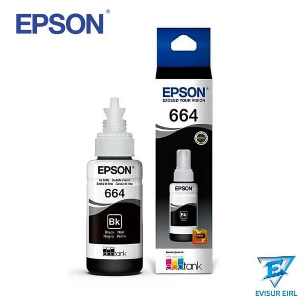 TINTA EPSON 664 T664120 NEGRO 70ML ORIGINAL