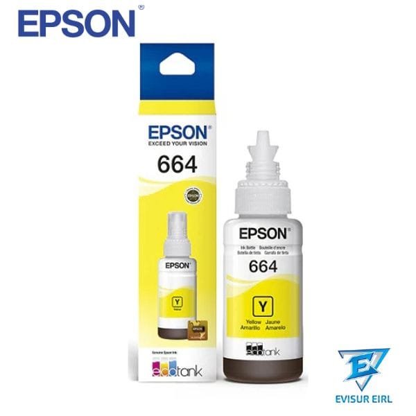 TINTA EPSON 664 T664420 YELLOW 70ML ORIGINAL