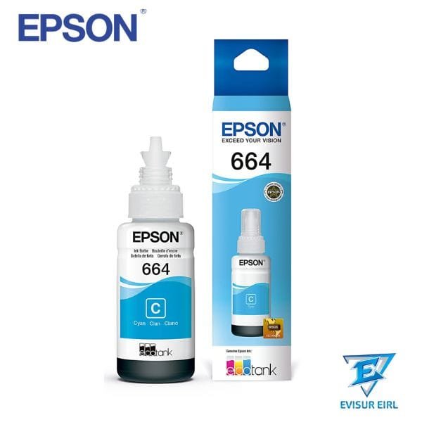 TINTA EPSON 664 T664220 CYAN 70ML ORIGINAL
