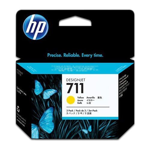 TINTA HP 711 YELLOW 29ML (CZ132AL) T120/ T520