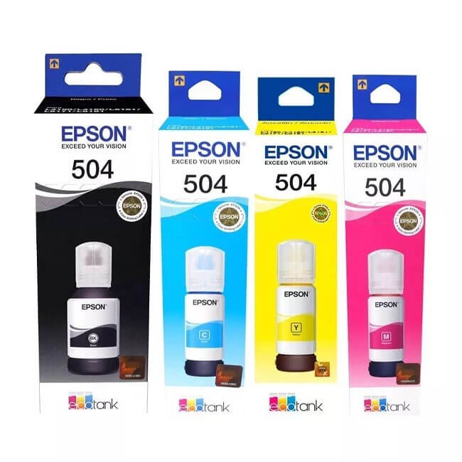 TINTA EPSON 504 PACK 4 COLORES ORIGINAL