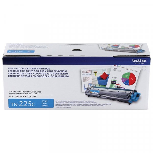 Toner Brother TN-225C Cyan 2,200 paginas