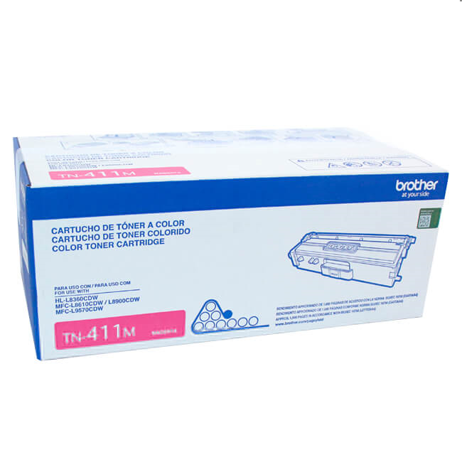 Toner Brother TN-411M Magenta 1,800 paginas